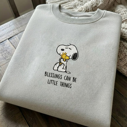 Blessings Can be Little Things Embroidered Sweatshirt