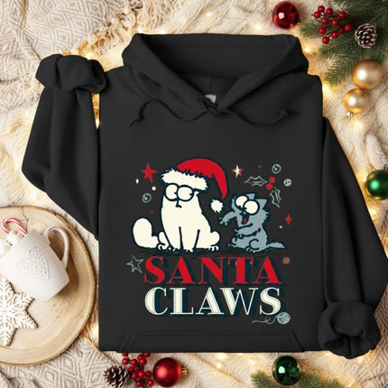 Santa Claws Cat Christmas Hoodie