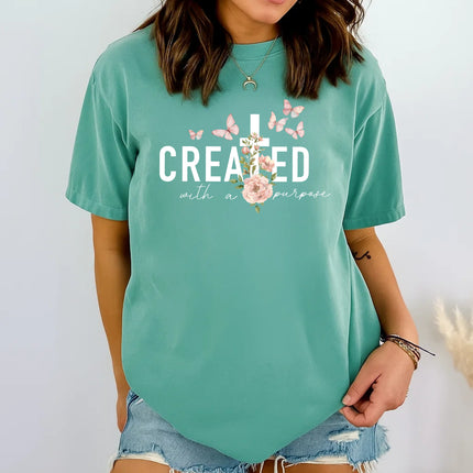 Comfort Colors “Created with Purpose” Graphic Tee