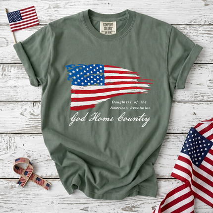Comfort Colors Daughters of the American Revolution God Home Country T-Shirt