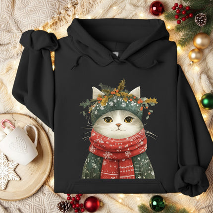 Keep Warm Cat Christmas Hoodie