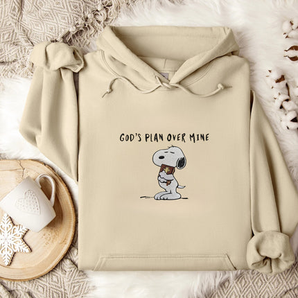 God's Plan Over Mine Embroidered Hoodie
