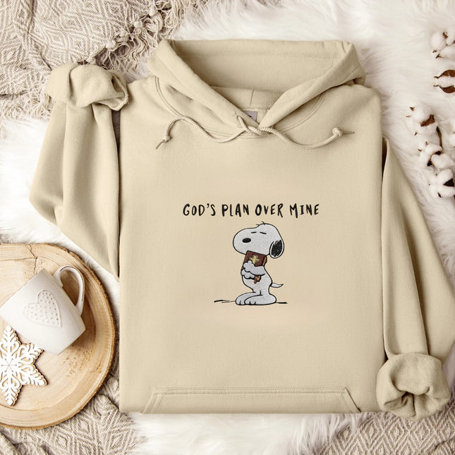 God's Plan Over Mine Embroidered Hoodie