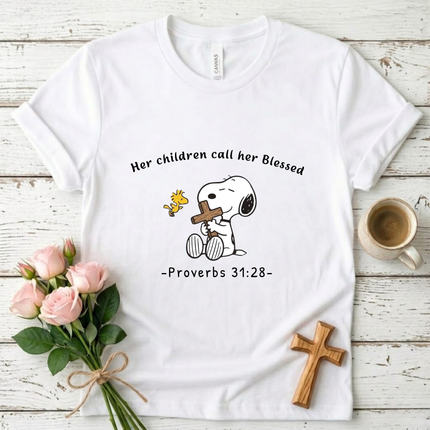 Her Children Call Her Blessed T-shirt