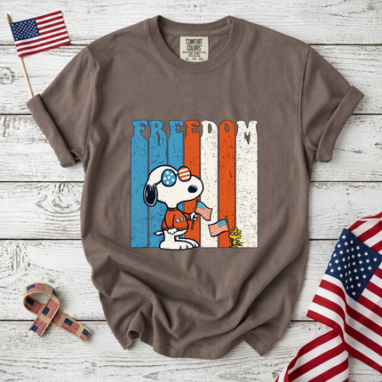 Comfort Colors Freedom Patriotic Friends Sunglasses T-Shirt