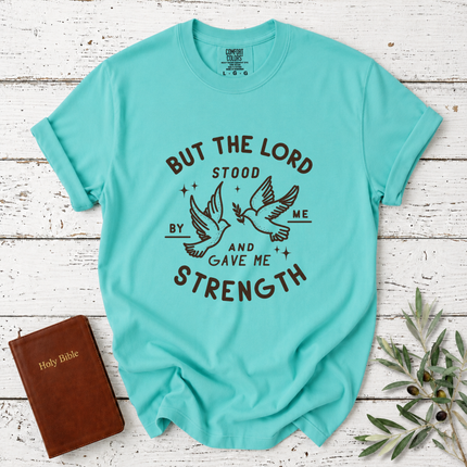 Comfort Colors But the Lord Stood by Me  Dove T-Shirt