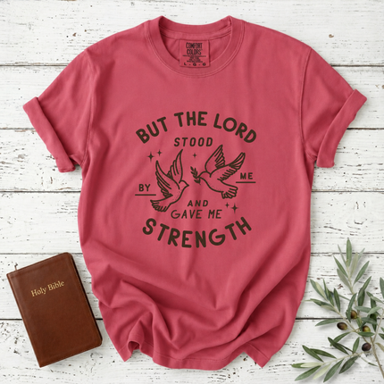 Comfort Colors But the Lord Stood by Me  Dove T-Shirt