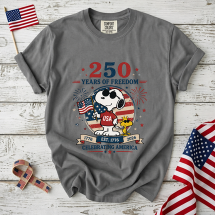 Comfort Colors 250 Years of Freedom Celebrating America T-Shirt