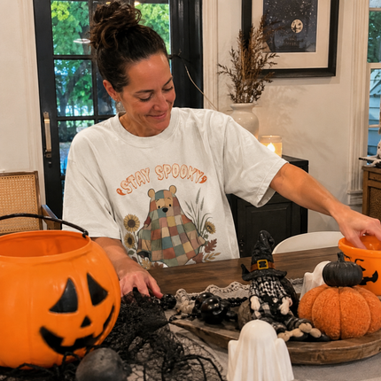 Comfort Colors Stay Spooky Ghost Blanket T-shirt