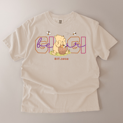 Comfort Colors Gigi EST. Brown Bear T-Shirt