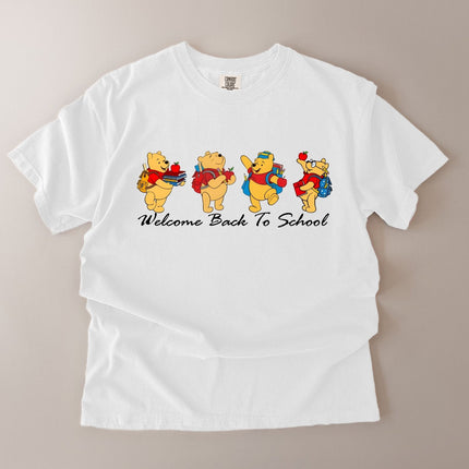 Comfort Colors Cute Pooh Welcome Back to School T-shirt