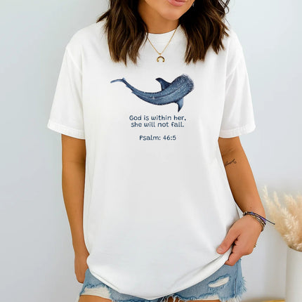 Comfort Colors God Is Within Her She Will Not Fall Christian T-Shirt