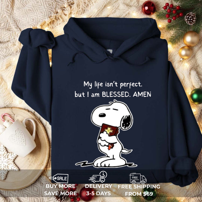 I Am Blessed Amen Snoopy Hoodie
