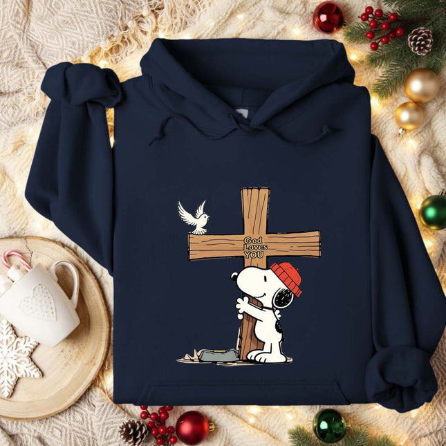 God Loves You Snoopy Hoodie