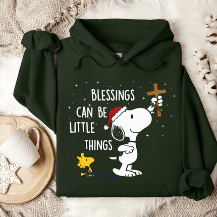 Blessings Can Be Little Things Snoopy Hoodie