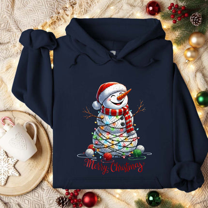 Merry Christmas Snowman Hoodie