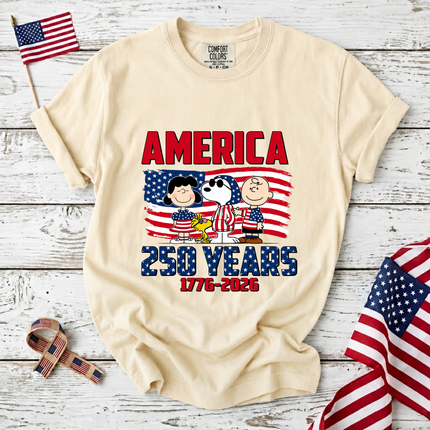 Comfort Colors America 250 Years Patriotic Friends T-Shirt