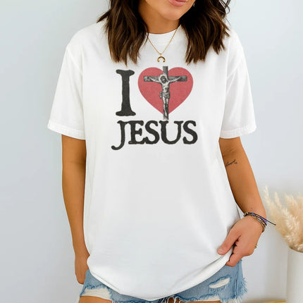 Comfort Colors I Love Jesus Graphic Tee