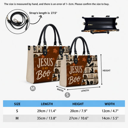 Jesus Is My Boo Halloween Leather Handbag