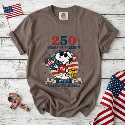 Comfort Colors 250 Years of Freedom Celebrating America T-Shirt