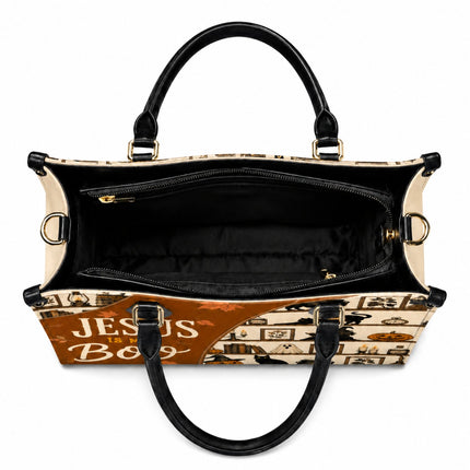 Jesus Is My Boo Halloween Leather Handbag
