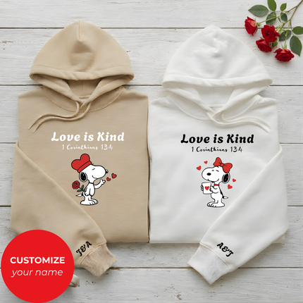 Love is Kind Hoodie - Snoopy