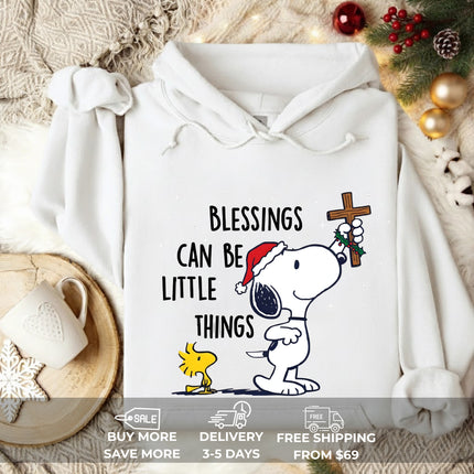 Blessings Can Be Little Things Snoopy Hoodie