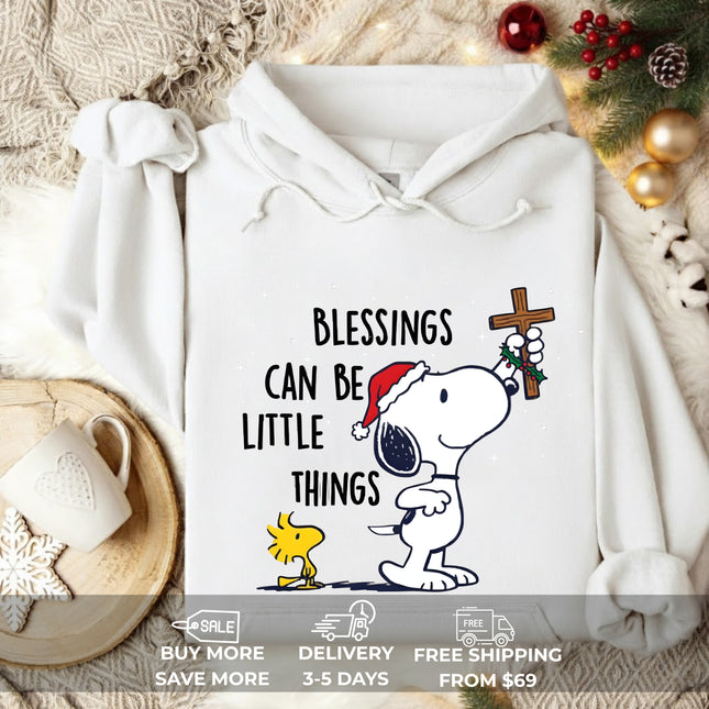Blessings Can Be Little Things Snoopy Hoodie