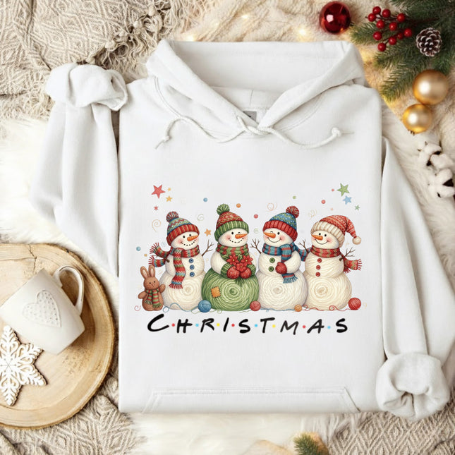 Christmas with Snowmans Hoodie