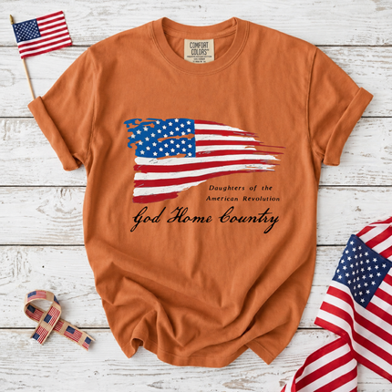 Comfort Colors Daughters of the American Revolution God Home Country T-Shirt
