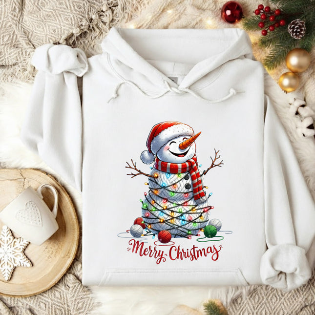 Merry Christmas Snowman Hoodie