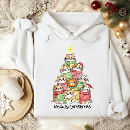 Meowy Christmas Hoodie