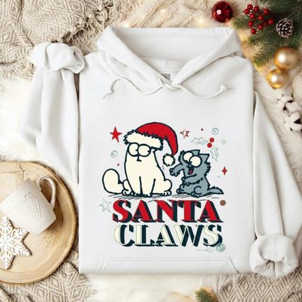 Santa Claws Cat Christmas Hoodie