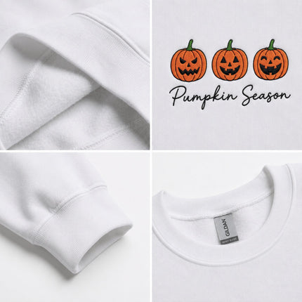 Halloween Pumpkin Season Embroidered Sweatshirt
