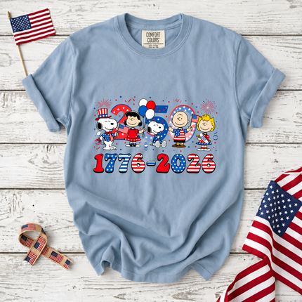 Comfort Colors America 250 Years 1776-2026 Patriotic Friends Party T-Shirt