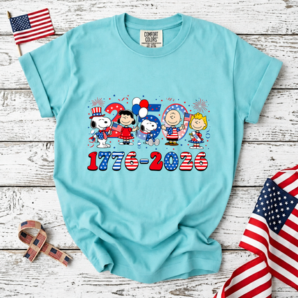 Comfort Colors America 250 Years 1776-2026 Patriotic Friends Party T-Shirt