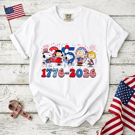 Comfort Colors America 250 Years 1776-2026 Patriotic Friends Party T-Shirt