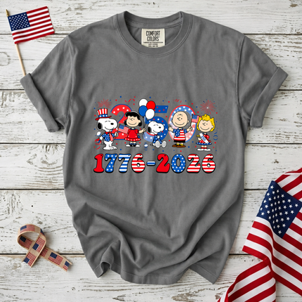 Comfort Colors America 250 Years 1776-2026 Patriotic Friends Party T-Shirt