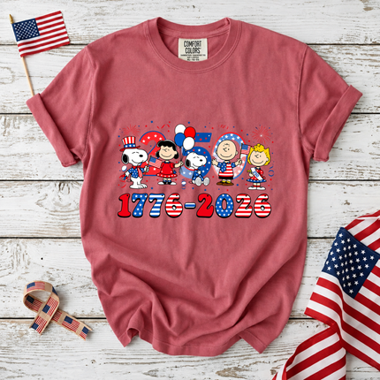 Comfort Colors America 250 Years 1776-2026 Patriotic Friends Party T-Shirt