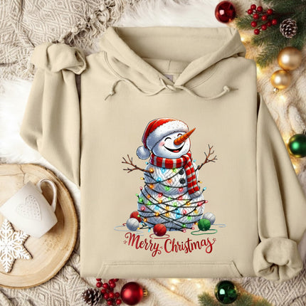 Merry Christmas Snowman Hoodie