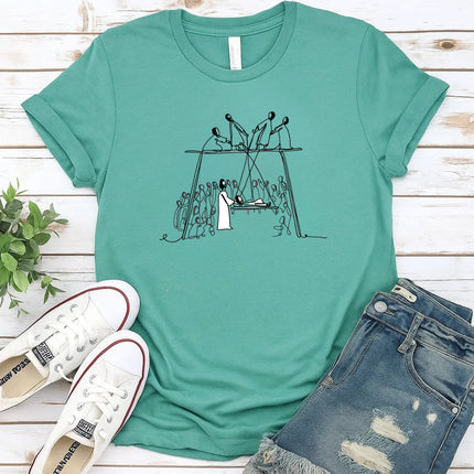 Comfort Color Jesus healing the paralytic T-Shirt