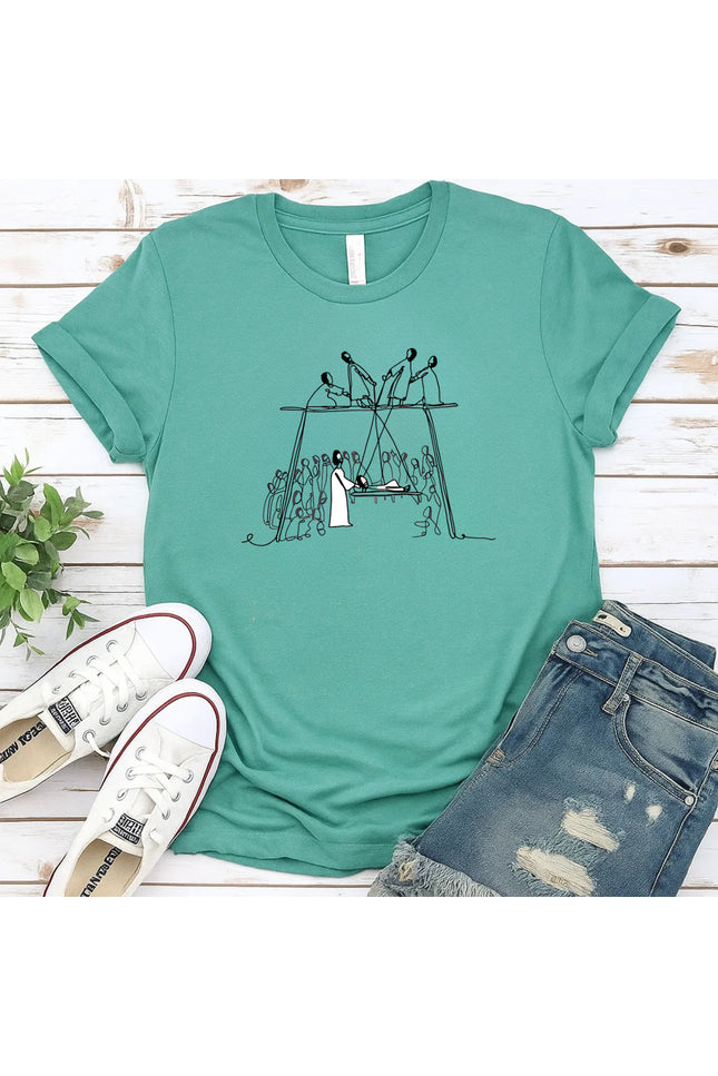 Comfort Color Jesus healing the paralytic T-Shirt