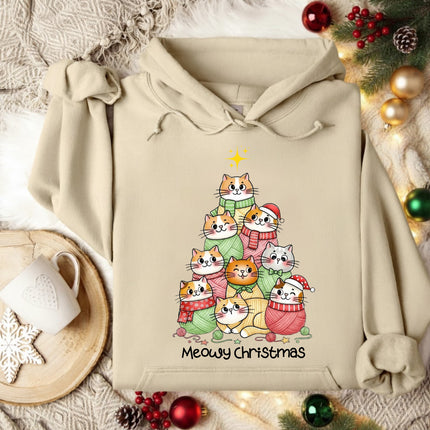 Meowy Christmas Hoodie
