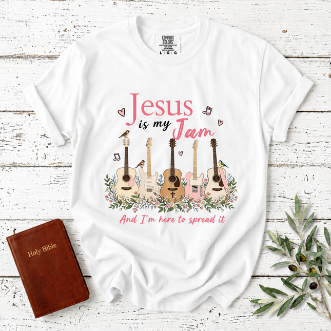 Comfort Colors Jesus Is My Jam Guitars T-Shirt