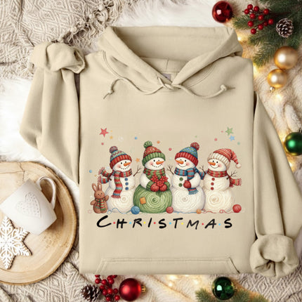 Christmas with Snowmans Hoodie