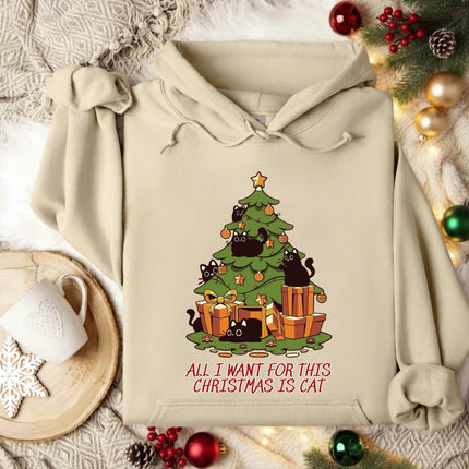 All I want for this Christmas is Cat Christmas Hoodie