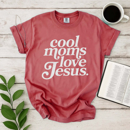 Comfort Colors Cool Moms Love Jesus T-Shirt