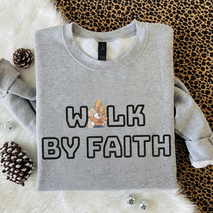 Walk By Faith Embroidered Sweatshirt