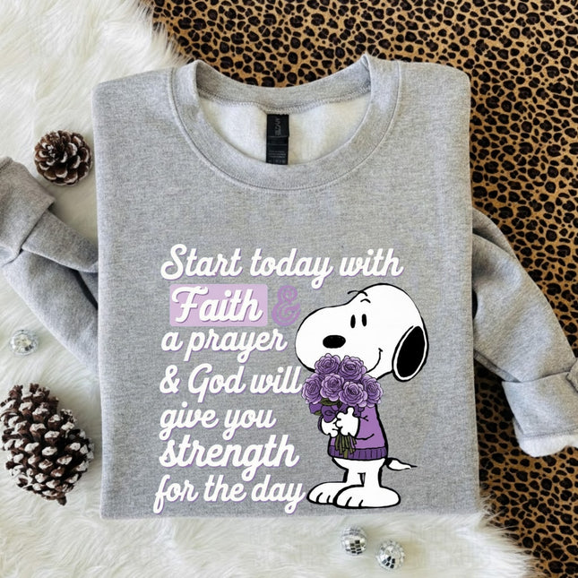 Start today with Faith Sweatshirt