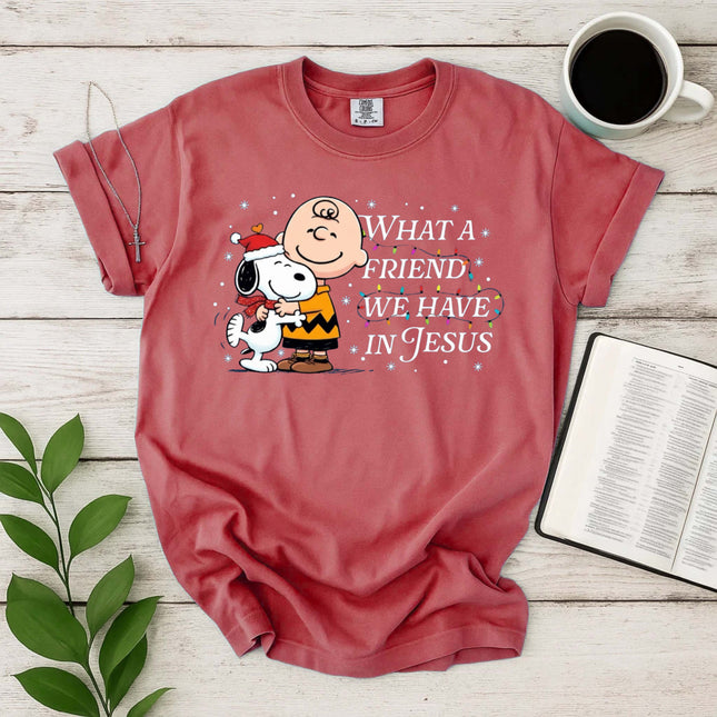 What a Friend We Have In Jesus Snoopy Comfort Color T-Shirt